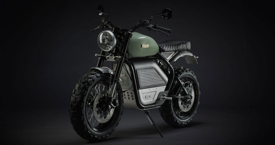 Heritage Spirit Scrambler | Exceptional electric motorbike | Made in France